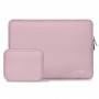 Puzdro Tech-Protect NeoSlim na notebook 15-16" s vreckom na príslušenstvo, Dusty Rose