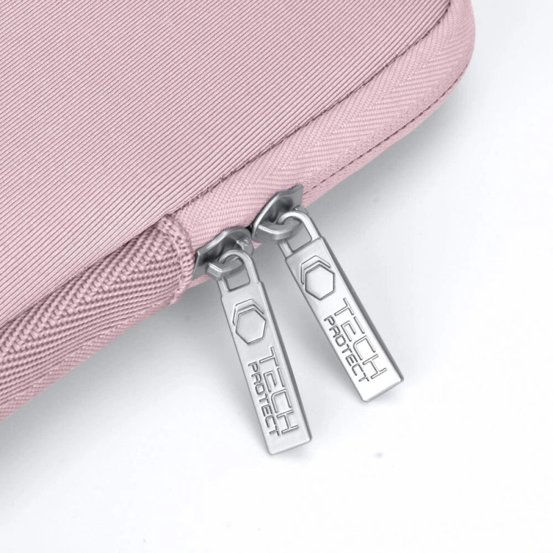 Puzdro Tech-Protect NeoSlim na notebook 15-16" s vreckom na príslušenstvo, Dusty Rose