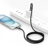 Tech-Protect Ultraboost DNA USB-C / USB-C kábel PD100W/5A 100 cm, Iron Grey