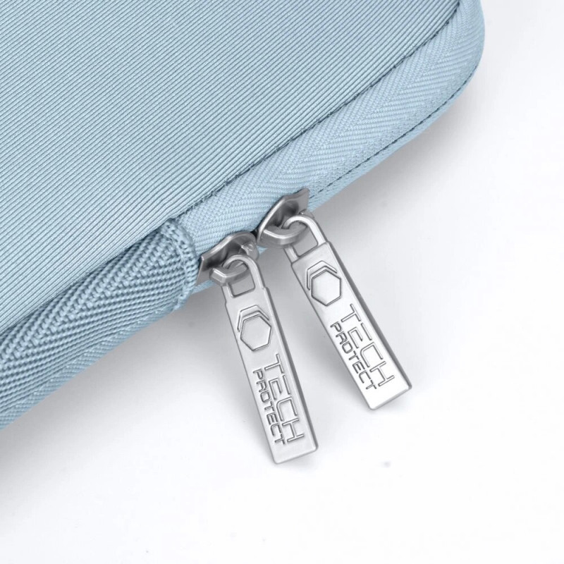 Puzdro Tech-Protect NeoSlim pre notebook 13-14" s vreckom na príslušenstvo, Winter Blue