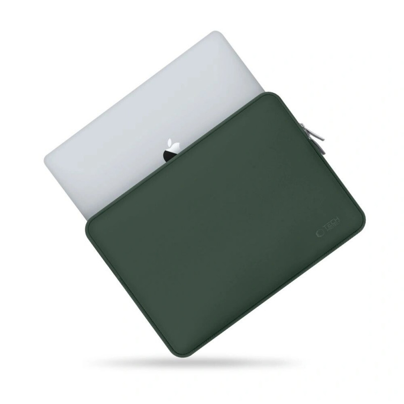 Tech-Protect NeoSlim puzdro na notebook 13-14" s vreckom na príslušenstvo, Midnight Green