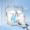 Tech-Protect FlexAir puzdro s karabínkou pre Samsung Galaxy Buds 3 / 3 Pro, priehľadné