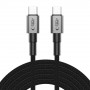 Tech-Protect Ultraboost DNA USB-C / USB-C kábel PD100W/5A 300 cm, Iron Grey