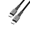 Tech-Protect Ultraboost DNA USB-C / USB-C kábel PD100W/5A 300 cm, Iron Grey