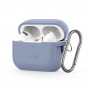 Tech-Protect Silikónové puzdro Hook s karabínkou pre Apple AirPods Pro 1 / 2, baby blue