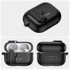 Tech-Protect tenké puzdro Slim Hook s karabínou pre Apple AirPods Pro 1 / 2, čierne