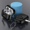 Tech-Protect tenké puzdro Slim Hook s karabínou pre Apple AirPods Pro 1 / 2, čierne