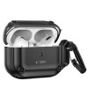 Tech-Protect Puzdro Rough Hook s karabínou pre Apple AirPods Pro 1 / 2, čierne
