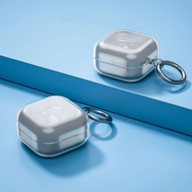 Tech-Protect FlexAir puzdro pre Samsung Galaxy Buds 4 / 4 Pro, priehľadné
