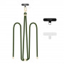 Popruh na telefón cez telo Tech-Protect C7S Rope, Hunter Green/zlatá