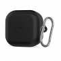Tech-Protect Silikónové puzdro s háčikom pre Samsung Galaxy Buds 4 / 4 Pro, čierne