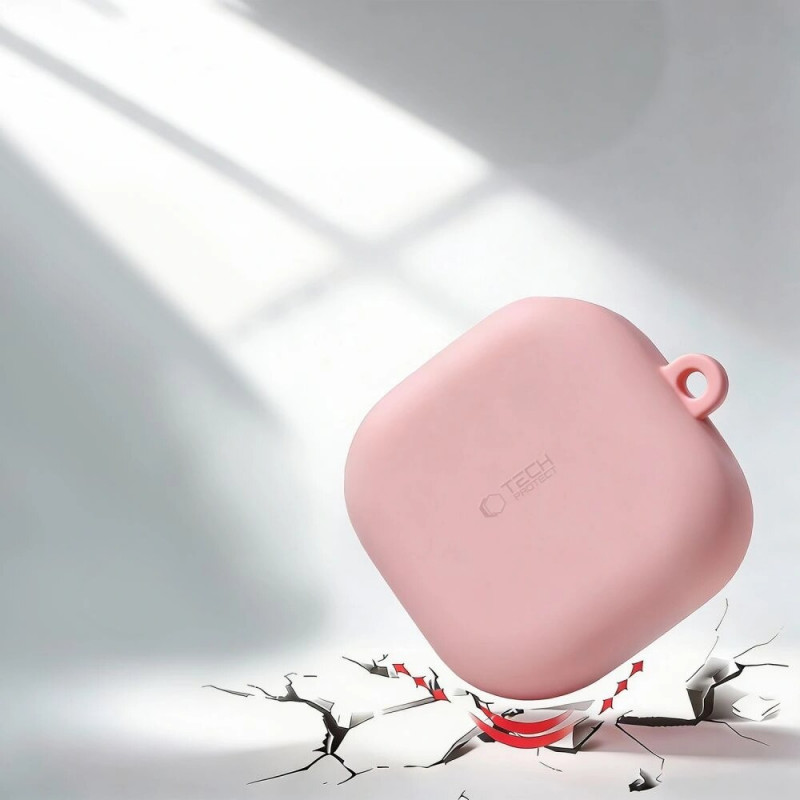 Tech-Protect Silikónové puzdro s háčikom pre Samsung Galaxy Buds 4 / 4 Pro, čierne