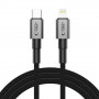 Kábel Tech-Protect Ultraboost DNA USB-C / Lightning PD27W/3A 200 cm, Iron Grey