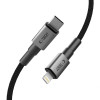 Kábel Tech-Protect Ultraboost DNA USB-C / Lightning PD27W/3A 200 cm, Iron Grey