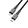 Kábel Tech-Protect Ultraboost DNA USB-C / Lightning PD27W/3A 200 cm, Iron Grey