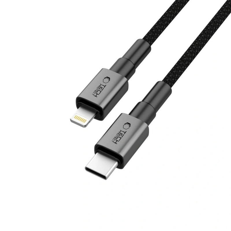 Kábel Tech-Protect Ultraboost DNA USB-C / Lightning PD27W/3A 200 cm, Iron Grey