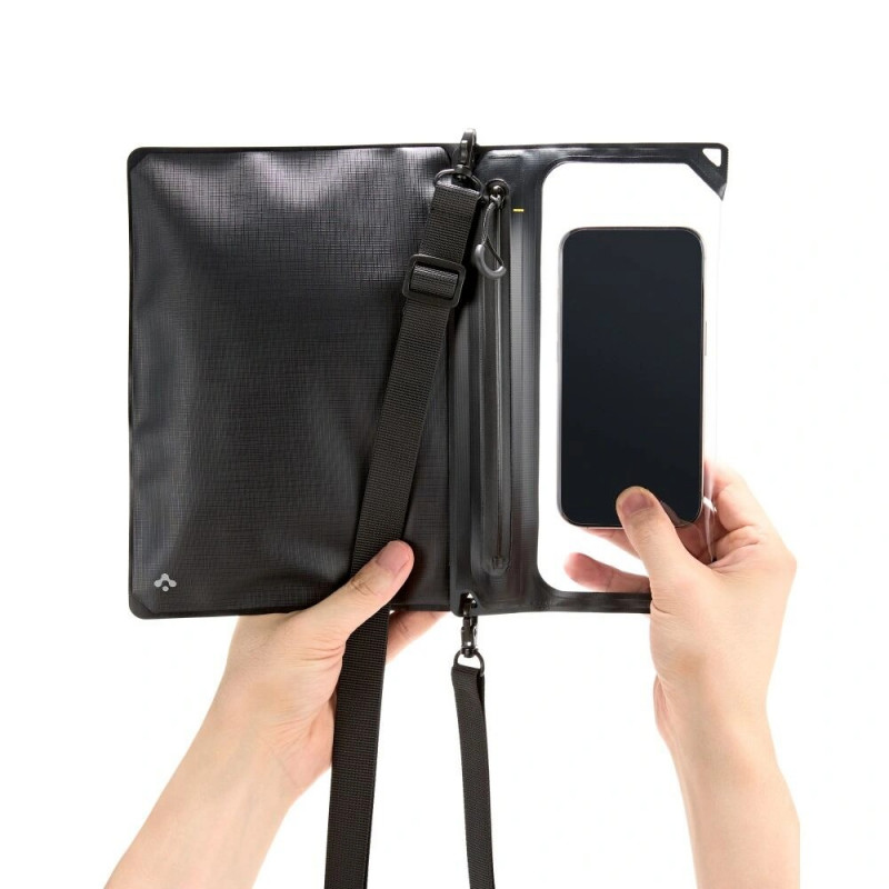 Univerzálne vodotesné puzdro crossbag Spigen A640, čierne