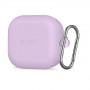 Tech-Protect Silikónové puzdro s háčikom pre Samsung Galaxy Buds 4 / 4 Pro, levanduľová