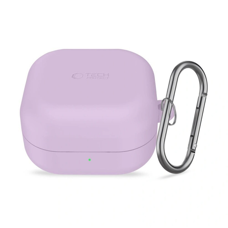 Tech-Protect Silikónové puzdro s háčikom pre Samsung Galaxy Buds 4 / 4 Pro, levanduľová