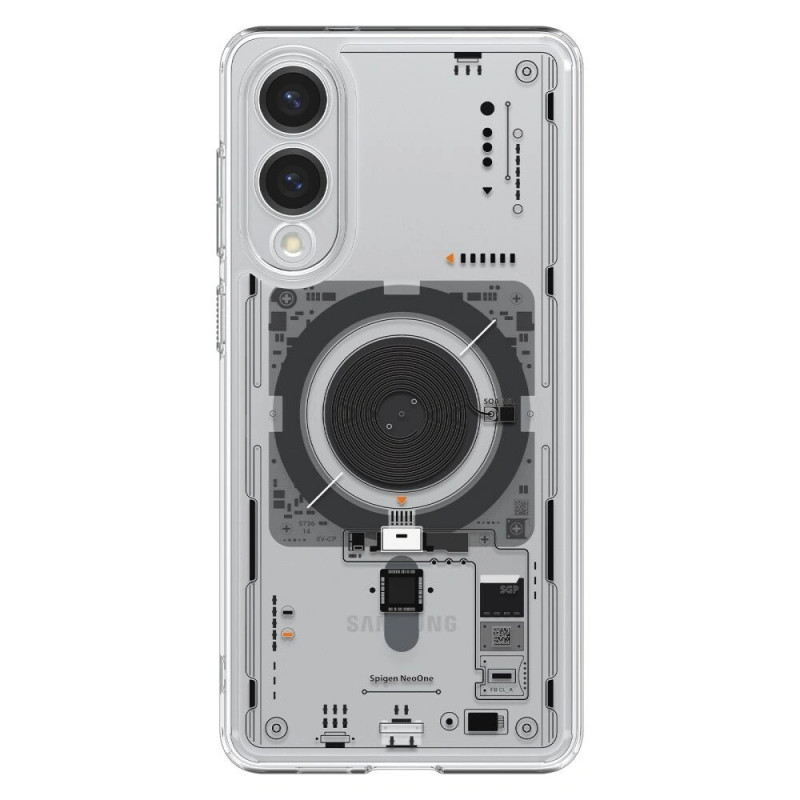 Puzdro Spigen Ultra Hybrid Mag MagSafe ACS09416 pre Samsung Galaxy S25 Edge, Neo One, transparentné
