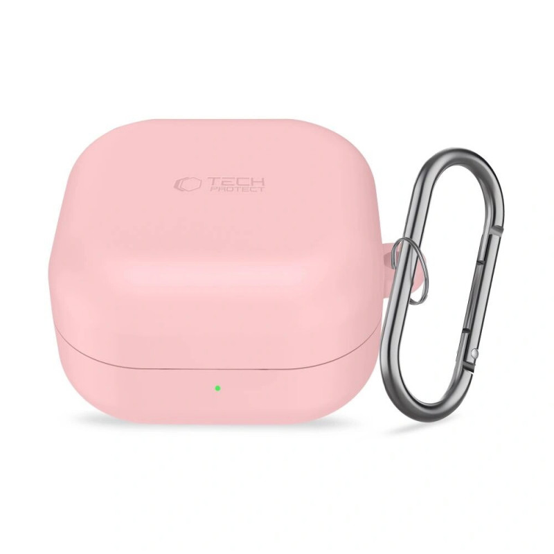 Tech-Protect silikónové puzdro s karabínkou pre Samsung Galaxy Buds 4 / 4 Pro, dusty pink