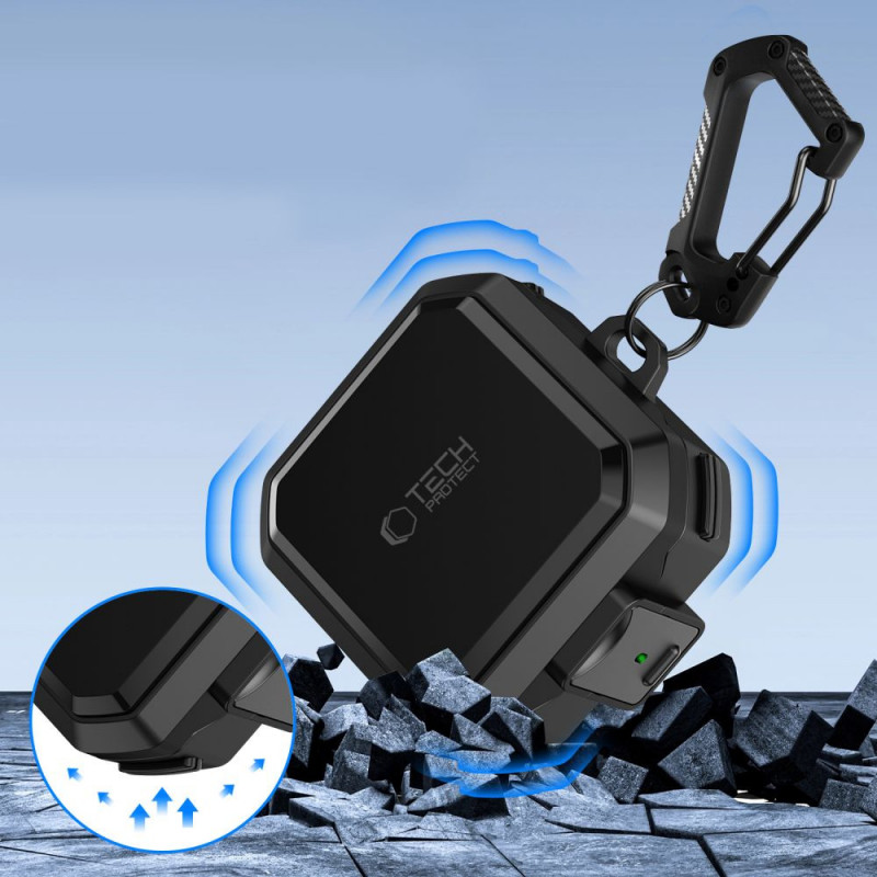 Tech-Protect Carbonox MagSafe puzdro pre Samsung Galaxy Buds 4 / 4 Pro, čierne