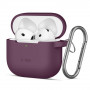 Tech-Protect Silikónové puzdro Hook pre Apple AirPods 4 / 5 THP6094, burgundy