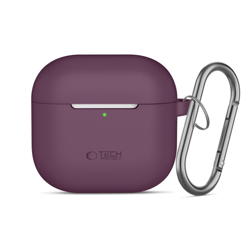 Tech-Protect Silikónové puzdro Hook pre Apple AirPods 4 / 5 THP6094, burgundy