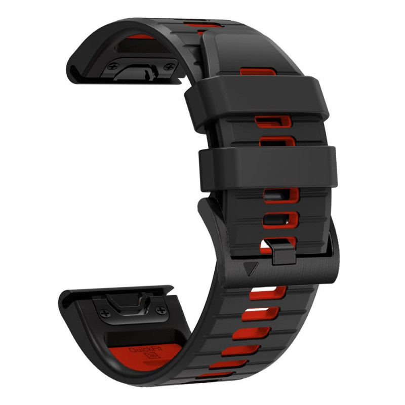 Remienok na hodinky Tech-Protect Iconband Pro pre Garmin Fenix 5X / 5X Plus / 6X / 6X Pro / 7X / 8 / 8 Pro / 9 / 9 Pro (47 mm), čierny / červený