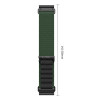 Tech-Protect Nylon Pro THP6034 remienok na hodinky pre Garmin Fenix 5X / 5X Plus / 6X / 6X Pro / 7X / 8 / 8 Pro / 9 / 9 Pro (51 mm), zelený / čierny