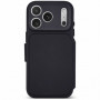 Decoded Textured Silicone Detachable Wallet Case pre Apple iPhone 18 Pro / iPhone 17 Pro, phantom black