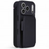 Decoded Textured Silicone Detachable Wallet Case pre Apple iPhone 18 Pro / iPhone 17 Pro, phantom black