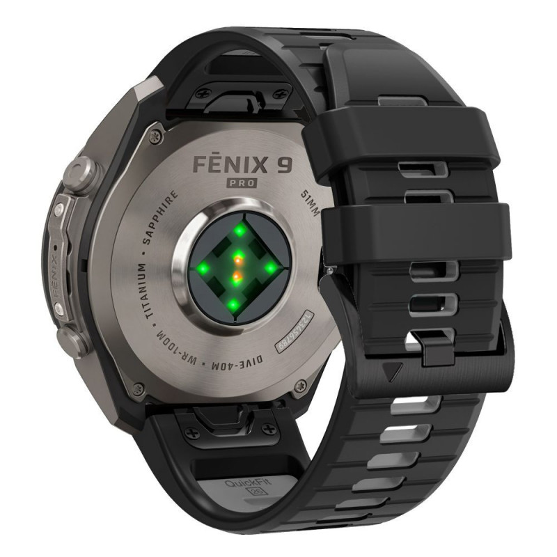 Remienok na hodinky Tech-Protect Iconband Pro THP6046 pre Garmin Fenix 5X / 5X Plus / 6X / 6X Pro / 7X / 8 / 8 Pro / 9 / 9 Pro (47 mm), čierny / sivý