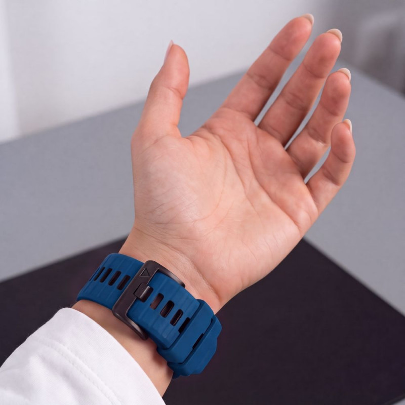 Remienok na hodinky Tech-Protect Iconband Pro THP6040 pre Garmin Fenix 5X / 5X Plus / 6X / 6X Pro / 7X / 8 / 8 Pro / 9 / 9 Pro (51 mm), tmavomodrý / čierny