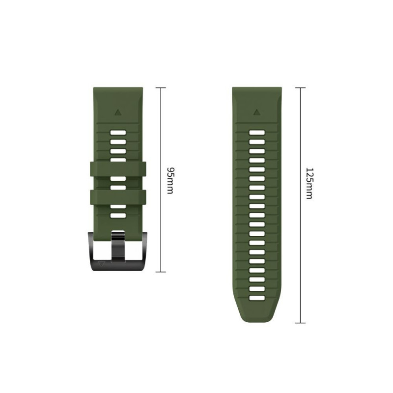 Remienok na hodinky Tech-Protect Iconband Pro THP6041 pre Garmin Fenix 5X / 5X Plus / 6X / 6X Pro / 7X / 8 / 8 Pro / 9 / 9 Pro (51 mm), zelený / čierny