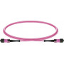 Lightwin MPO-12 patch kábel OM4, 12F, UPC Female-Female, Type B, 1 m, LSZH
