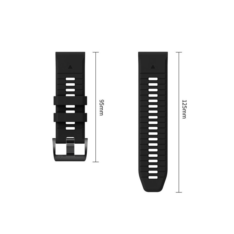 Tech-Protect Iconband Pro THP6039 remienok na hodinky pre Garmin Fenix 5X / 5X Plus / 6X / 6X Pro / 7X / 8 / 8 Pro / 9 / 9 Pro (51 mm), čierny / sivý