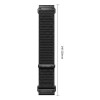 Tech-Protect NylonLoop THP6104 remienok na hodinky pre Garmin Fenix 5X / 5X Plus / 6X / 6X Pro / 7X / 8 / 8 Pro / 9 / 9 Pro (51 mm), čierny
