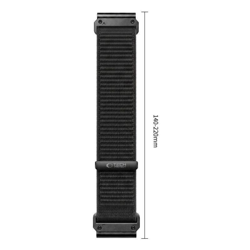 Tech-Protect NylonLoop THP6104 remienok na hodinky pre Garmin Fenix 5X / 5X Plus / 6X / 6X Pro / 7X / 8 / 8 Pro / 9 / 9 Pro (51 mm), čierny