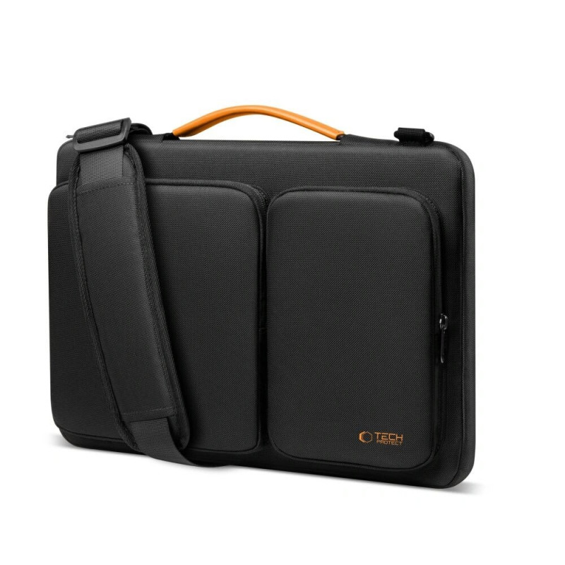 Taška na notebook Tech-Protect Defender Bag THP4355 13-14", čierna/oranžová