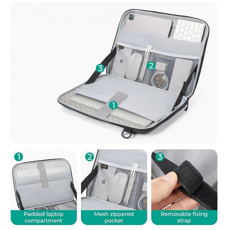 Taška na notebook Tech-Protect Ranger-X Tactical 15-16" čierna