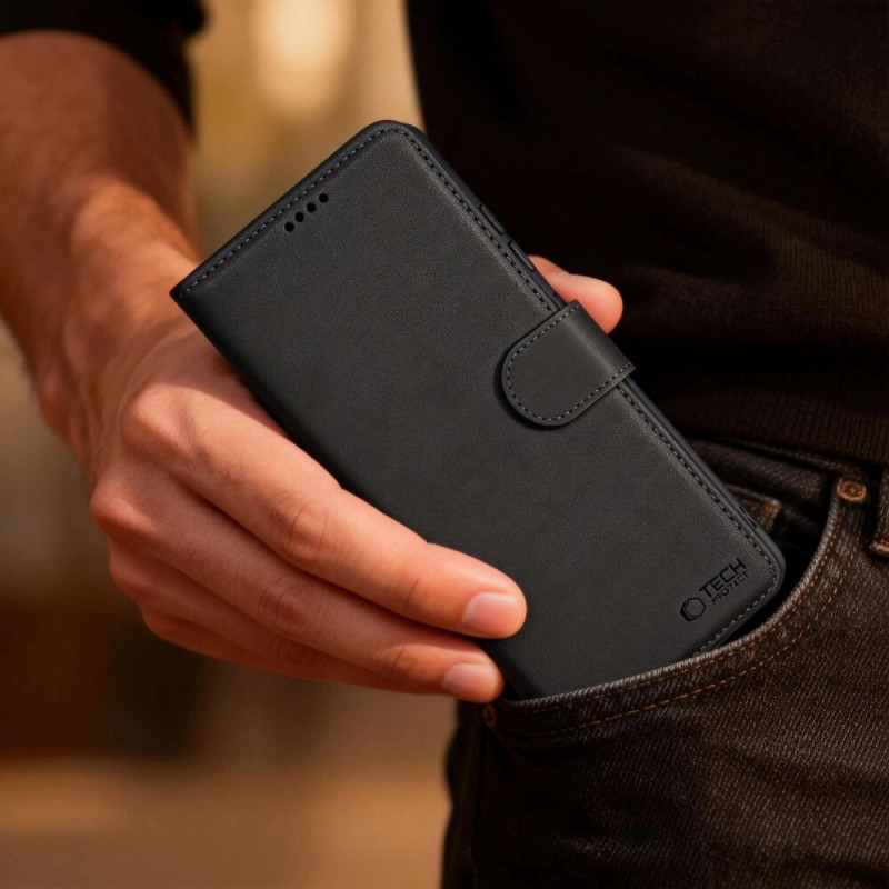 Peňaženkové puzdro Tech-Protect pre Samsung Galaxy S26, čierne
