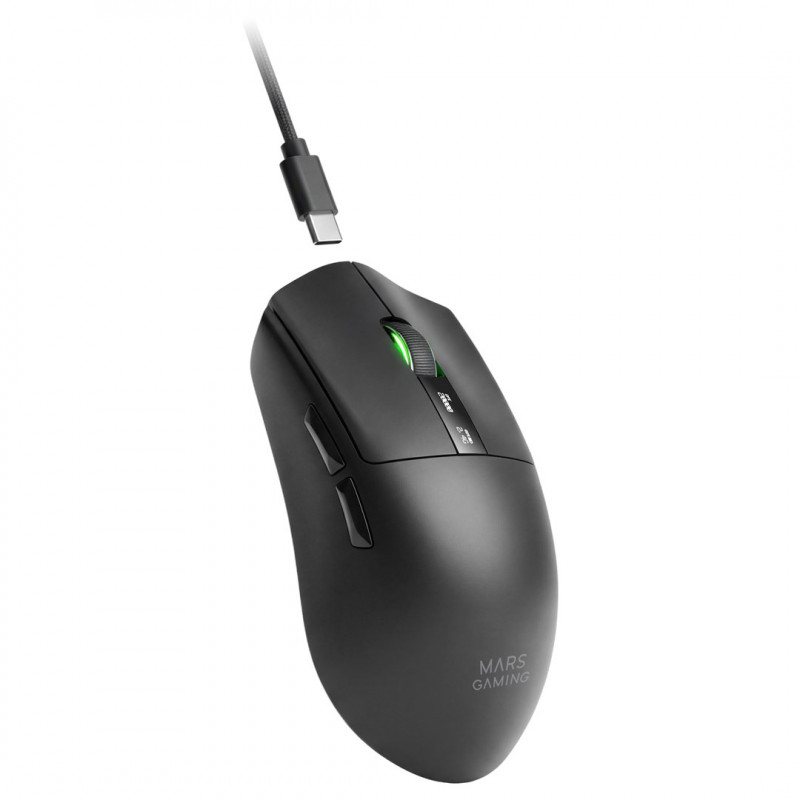 Mars Gaming MMW-ELITE bezdrôtová herná myš, 20000 DPI, Bluetooth 5.4, 2.4 GHz, čierna
