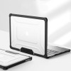 Tech-Protect SmartShell Pro puzdro pre Apple MacBook Air 13" (M2/M3/M4/M5) 2023-2025, čierna/transparentná
