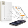 Tech-Protect Quick Set+ tvrdené sklo na ochranu displeja pre Apple iPhone 15 / 16, čierne (2 ks)