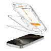 Tech-Protect Quick Set+ tvrdené sklo na ochranu displeja pre Apple iPhone 16 Pro, čierna (2 ks)