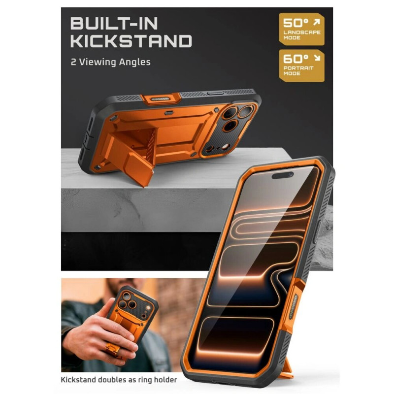 Supcase Unicorn Beetle Pro puzdro pre Apple iPhone 17 Pro Max, koralová