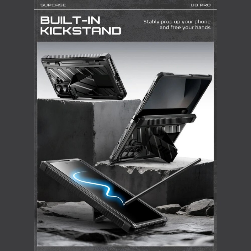 Supcase Unicorn Beetle Pro puzdro pre Samsung Galaxy Z Fold 7, čierne