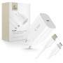 Nabíjačka na stenu Tech-Protect NC20W 1-port USB-C PD 20W s káblom Lightning, biela, 100 cm
