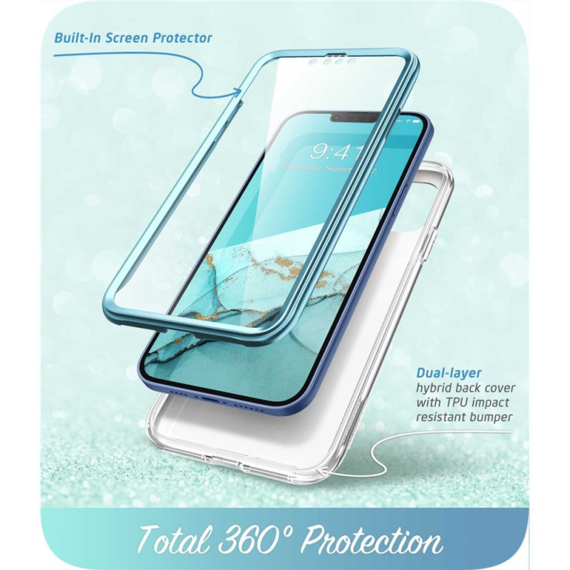 Supcase Cosmo puzdro pre Apple iPhone 14 Plus / 15 Plus, oceánska modrá